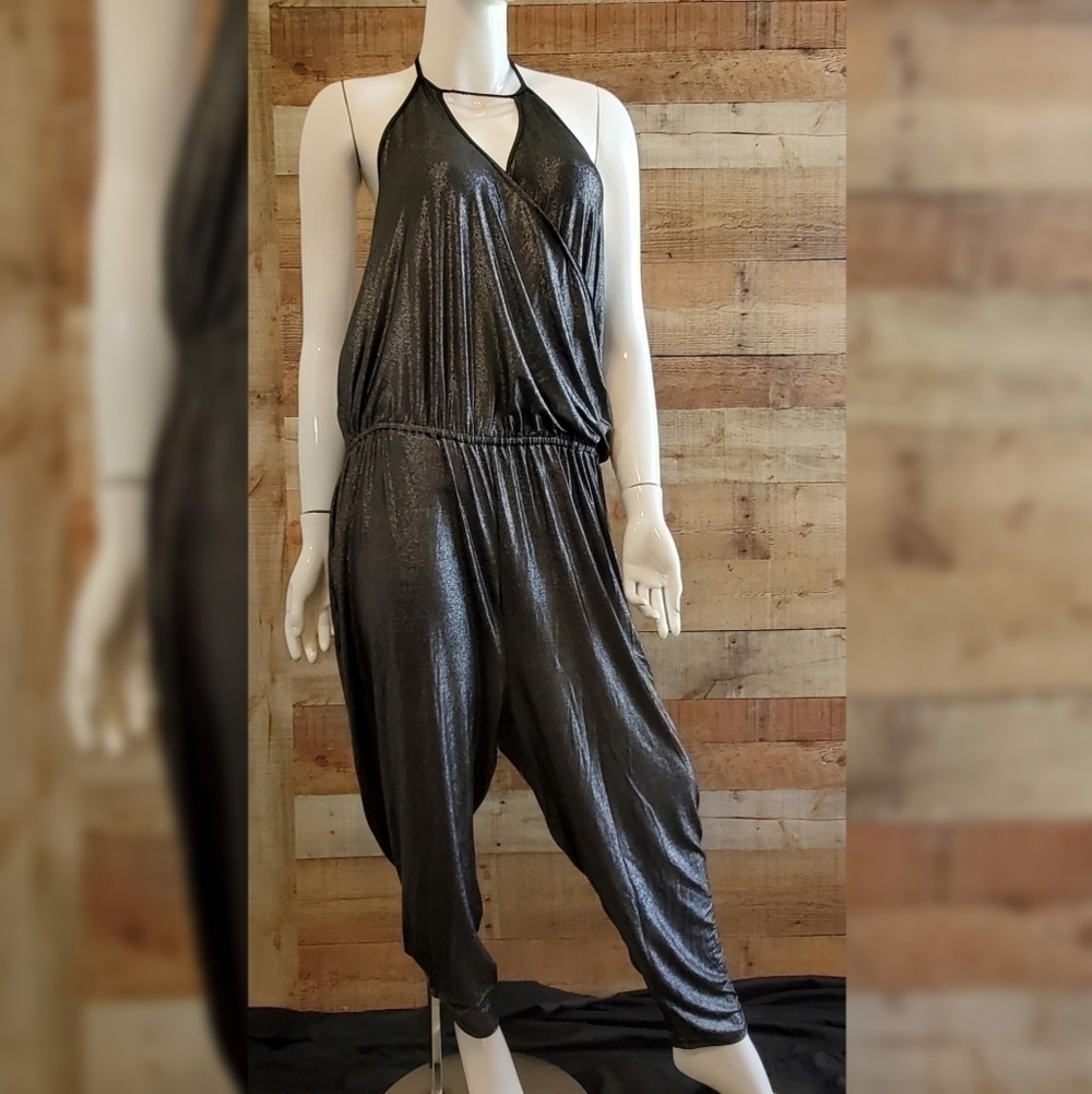 CHARLOTTE RUSSE METALLIC JUMPSUIT